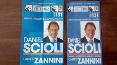 Polémica por boletas de Daniel Scioli