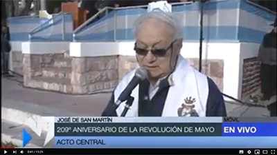 Duro discurso de Omar Sánchez cura de José de San Martín contra la corrupción en Chubut