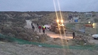 Desalojo en el barrio Alta Tensión de Puerto Madryn