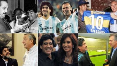 Cómo fue la relación de Maradona con el poder