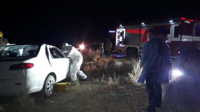 accidente madryn, siniestro vial, vialidad madryn, vuelco playa paraná