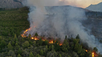Etiquetas: Brigadistas de Chubut, chubut, ESQUEL Y TREVELIN, Fuego descontrolado, incendio, Río Negro