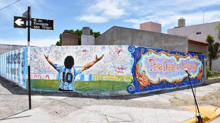 La Peña “Diego Maradona Eterno” en una nueva actividad social