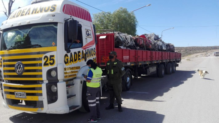 Intensifican controles a unidades de transportes en ingreso a Chubut