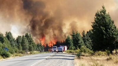Etiquetas: brigada de incendios chubut, incendio epuyen