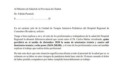 acoso sexual, Carlos Matías Arredondo, Comodoro Rivadavia, doctor violador, fabián puratich, Hospital Regional, Mauro Nieto, sueldo, UTIP