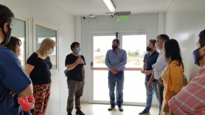 Ariel Urbano, Estructura sanitaria, Fabri S.A, Fermín Labaqui, hospital ísola, Hospital Modular, Ministerio de Obras Públicas, puerto madryn, puesta en funcionamiento