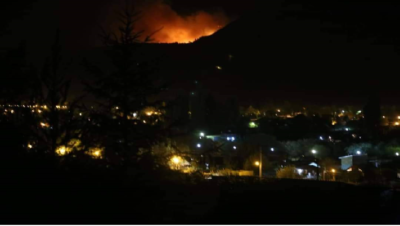 El fuego en Cuesta del Ternero no da tregua y avanzó a Rinconada de Nahuelpan