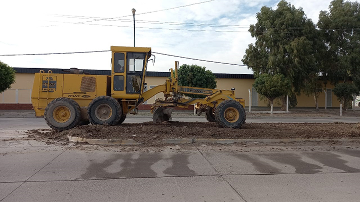 Avanzan con mejoramiento integral de espacios públicos en barrios de Rawson