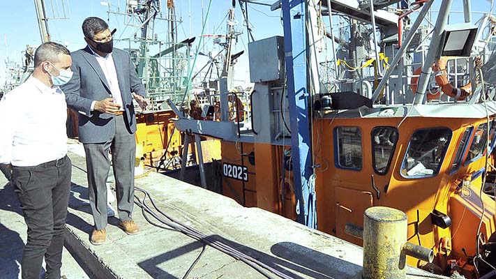 El Subsecretario de Pesca de la Nación destacó la zafra de langostino de Chubut