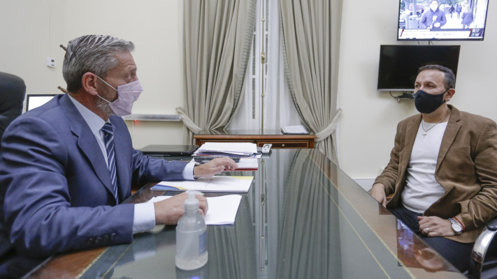 Maderna se reunió con Arcioni por inversiones en obra pública para Trelew