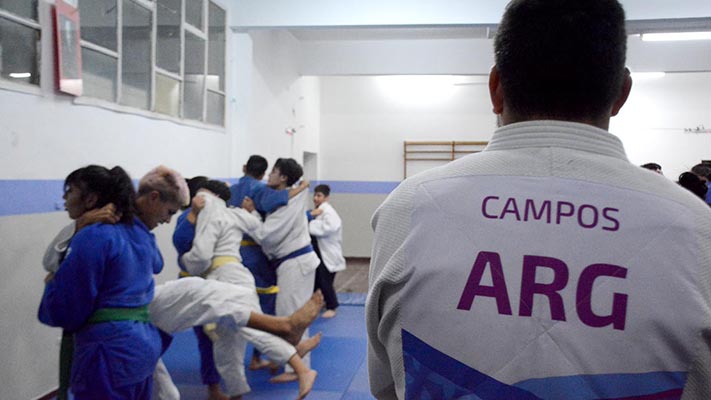 Judo en entrenamiento