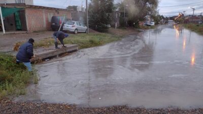 Temporal en Trelew: El Municipio realizó más 300 intervenciones y evacuó 8 familias