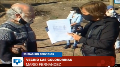 Las Golondrinas, sin luz hace casi un mes: «El Estado somos nosotros, los vecinos»