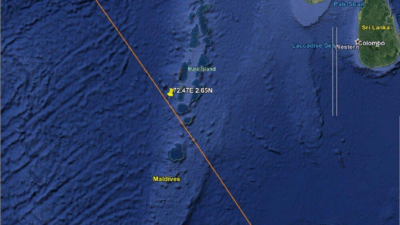 Etiquetas: cohete chino, Océano Índico