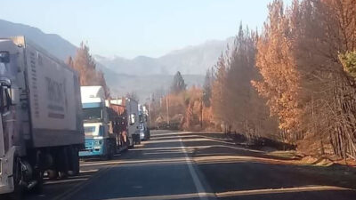 Se levantó el corte en la Ruta 40 entre El Hoyo y El Bolsón
