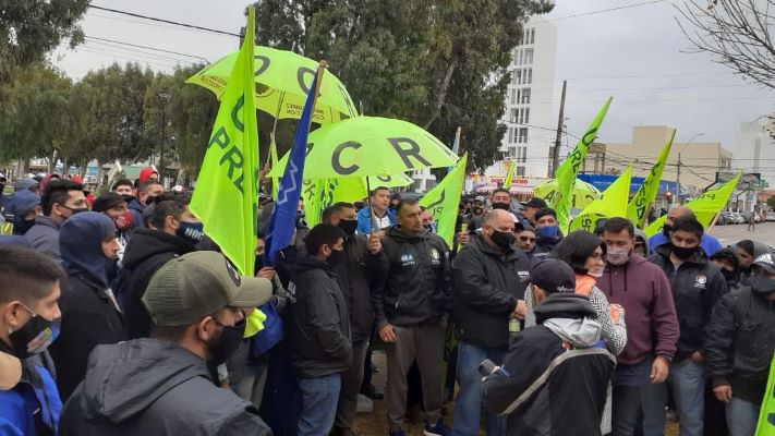 La UOCRA se movilizó pidiendo la aprobación de la zonificación minera