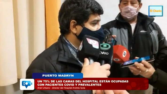 Coronavirus en Madryn: Un 75% de las camas del Hospital están ocupadas