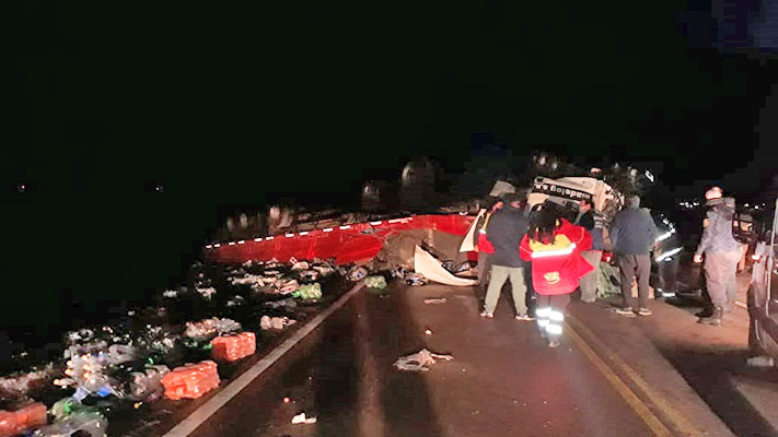 Dos conductores murieron en violento choque al norte de Puerto Madryn