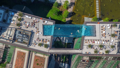 En Londres se podrá nadar en una pileta a 35 metros de altura