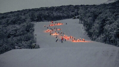 antorchas, bajada, cerro castor, USHUAIA, vacaciones de invierno
