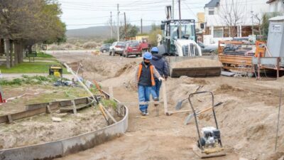 Cordón Cuneta, Madryn, obras