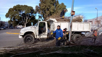 Comodoro: Intensificaron asistencia municipal durante el temporal