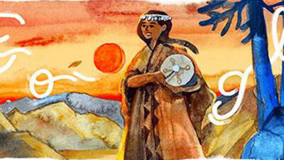 Etiquetas: aimé painé, artista, doodle, Google, homenaje, mapuche, música