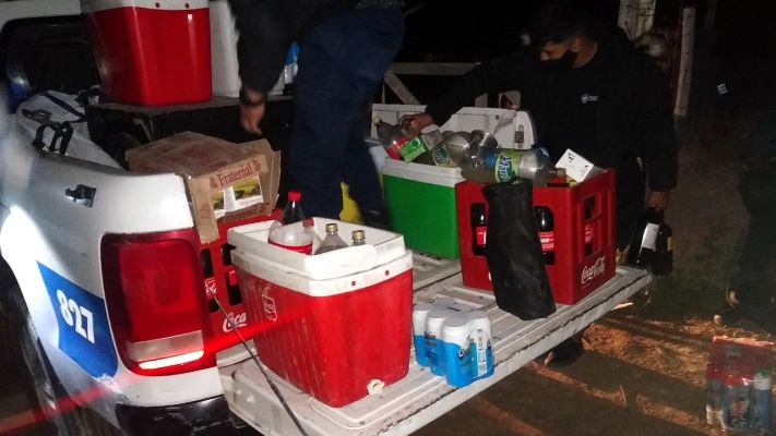 Madryn: 200 personas participaban de una fiesta en una chanchería