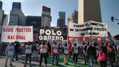 chino navarro, Federico Massoni, piqueteros, seguridad chubut