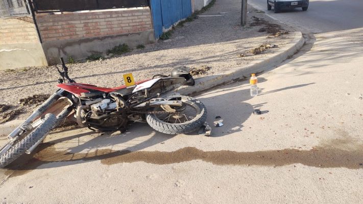 Madryn: Un motociclista herido en un choque