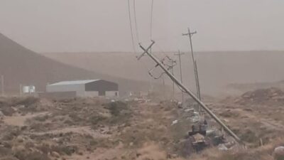 alerta roja, chubut, daños, fuertes vientos, temporal de viento