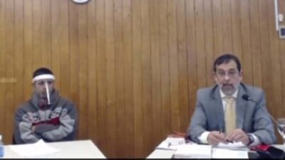 Adrián Llalataque, Intentó matar a un joven, juicio, Rawson