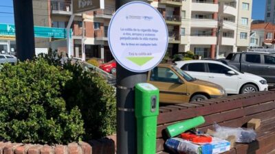 Los eco-ceniceros llegaron a Puerto Madryn