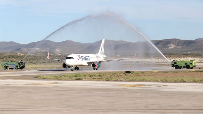 JetSmart tuvo vuelo inaugural de la ruta Buenos Aires-Comodoro Rivadavia