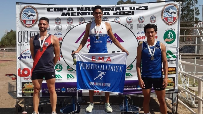 El atleta madrynense Marcos Villagra fue campeón nacional U23