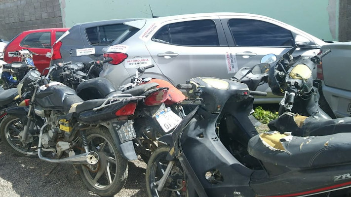 Madryn: Casi un centenar de motos permanece bajo secuestro