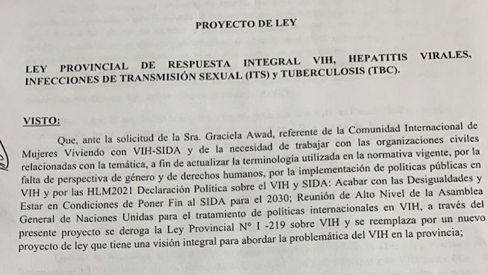 Chubut: Avanza la modificación de la Ley N°I 219 para personas viviendo con VIH-sida