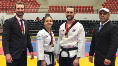 Damián Gigliotti, Margarita Echeverría, medallas de oro, Open de Paraguay, Rubén Guagliarello, Taekwondo, Torneo Open 2021
