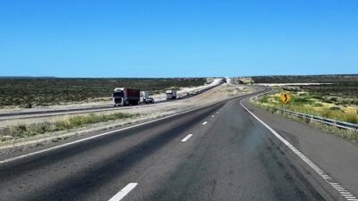 Habilitaron otro tramo de la doble trocha Trelew-Madryn en sentido sur a norte