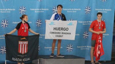 Bautista Soria, campeones nacionales, Comodoro Rivadavia, Mateo Luna, natación