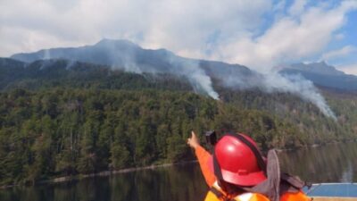 Cerro Currumahuida: el fuego se encuentra controlado en su perímetro