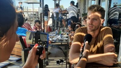 Javier Burrai vacacionó en Puerto Madryn