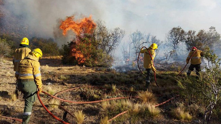En el noreste de Chubut «el riesgo de incendio es extremo», aseguró Mazzei