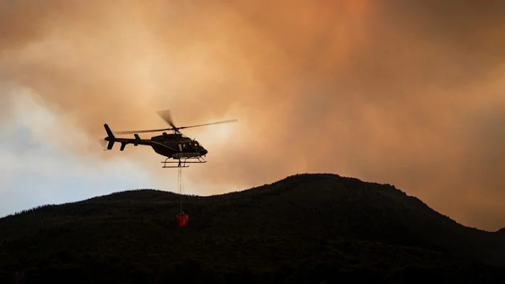 Incendios en la Patagonia: cayó un helicóptero y murieron sus dos ocupantes