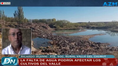 chubut, crisis hídrica, cultivos, Ricardo Irianni, situación de emergencia, Virch