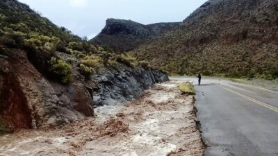 Alerta Amarillo, chubut, Corte de ruta, lluvia, Ruta 25, temporal
