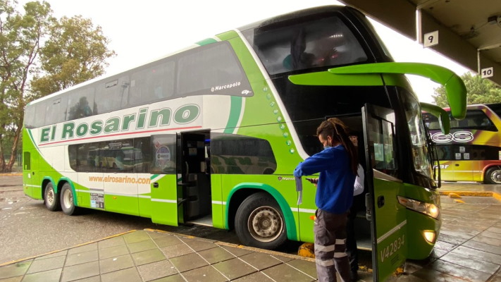 Desafectaron un colectivo de larga distancia cuando llegó a Trelew