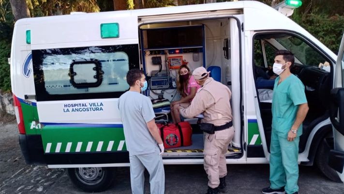 Prefectura evacuó a una turista en Villa La Angostura