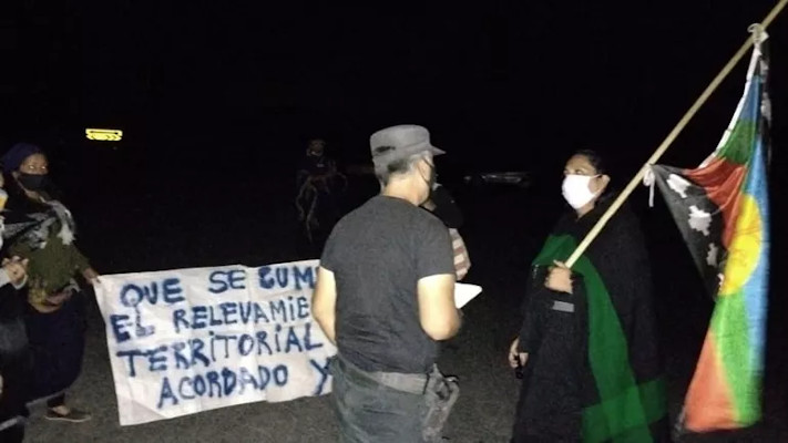 Mapuches interrumpen accesos a yacimientos petroleros